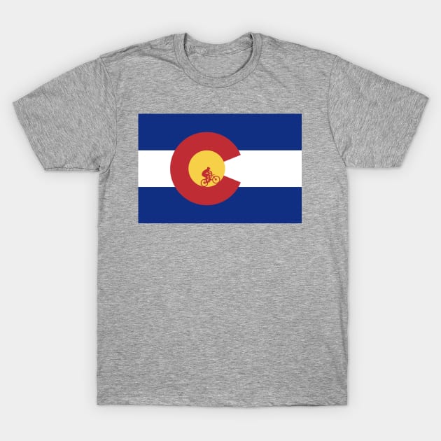 Colorado Mountain Biking T-Shirt by chriswig